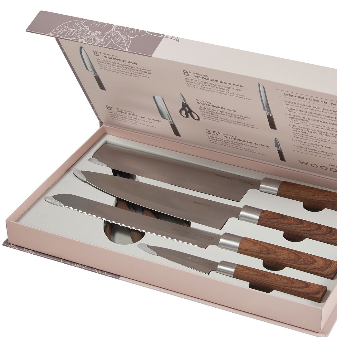 Happycall Woodique Scissor and Knife Set