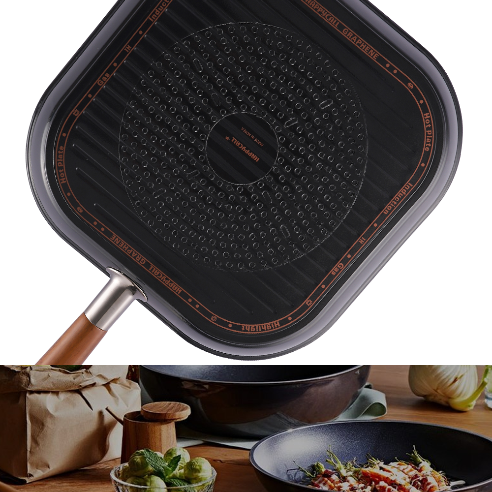 Happycall Crocodile IH Graphene Grill Pan - 28cm