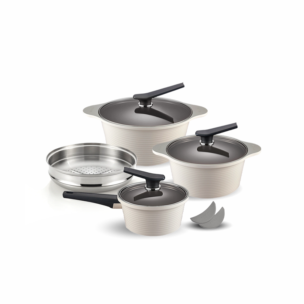 Happycall IH Onde 9-Piece Ceramic Pot Set