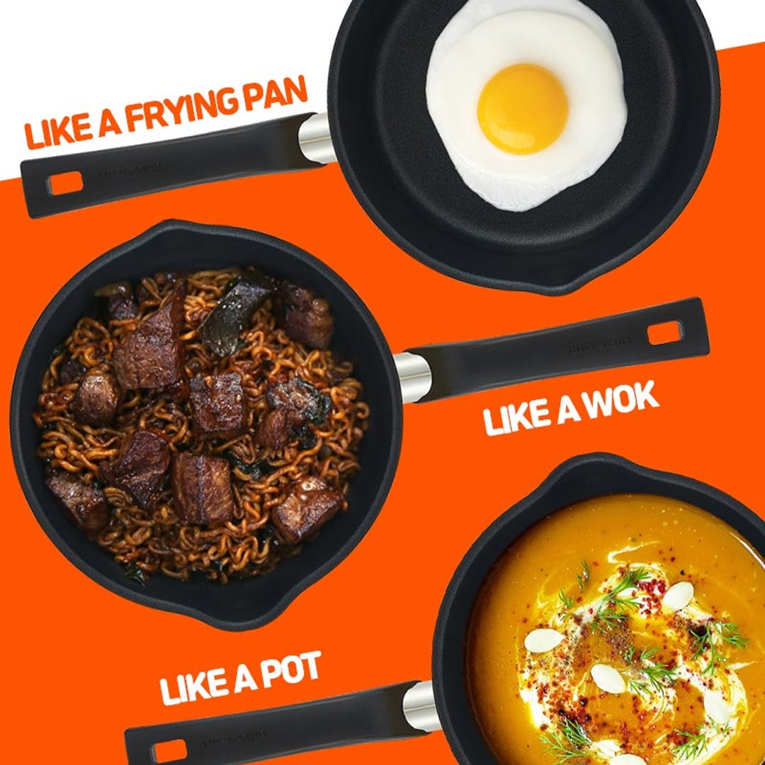 Happycall IH Flex 3 in 1 Saucepan - 22cm Spread Mint