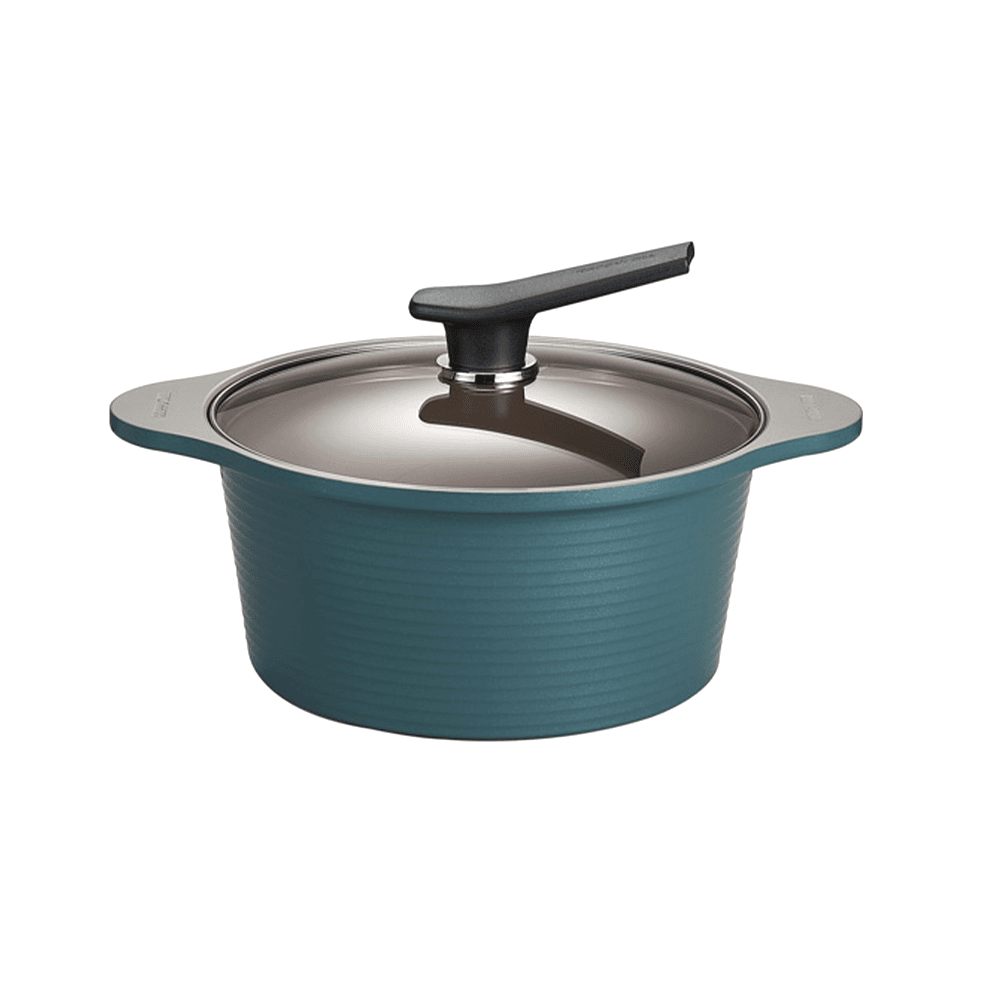 Happycall IH Onde Ceramic Pot - 24cm (4L) Ocean Green