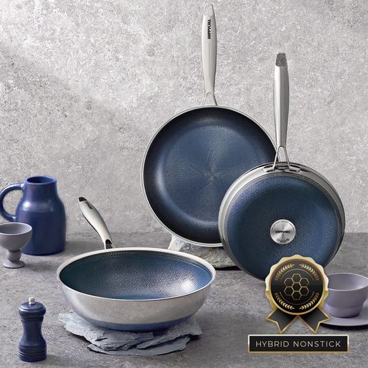 Happycall Hybrid Ceramic 3-Ply Nonstick Induction Cookware Set - 4-Piece