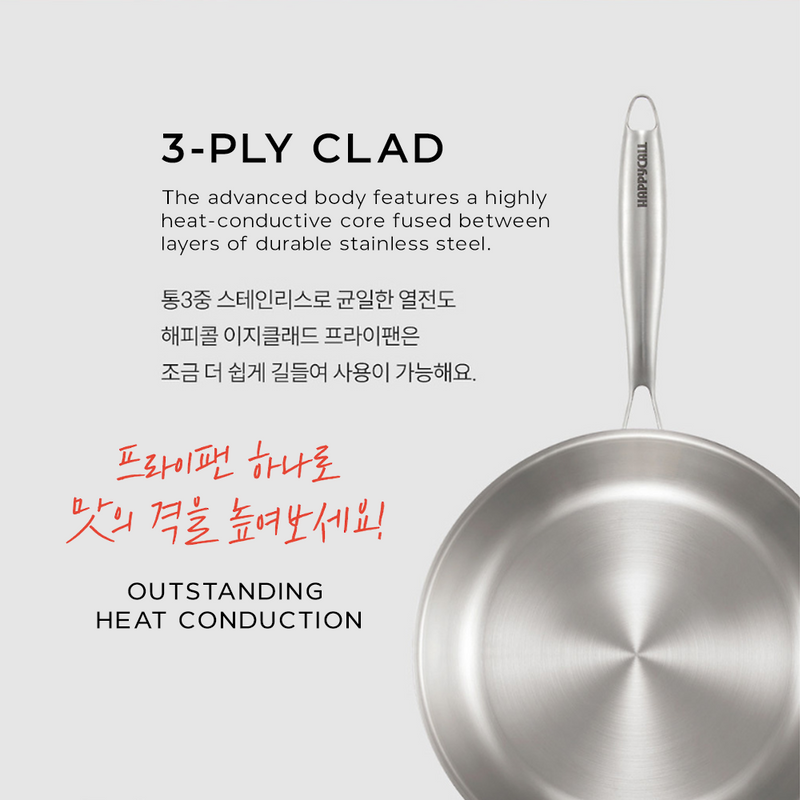 Happycall Stay 3-Ply Clad Induction Cookware Set - 6-Piece
