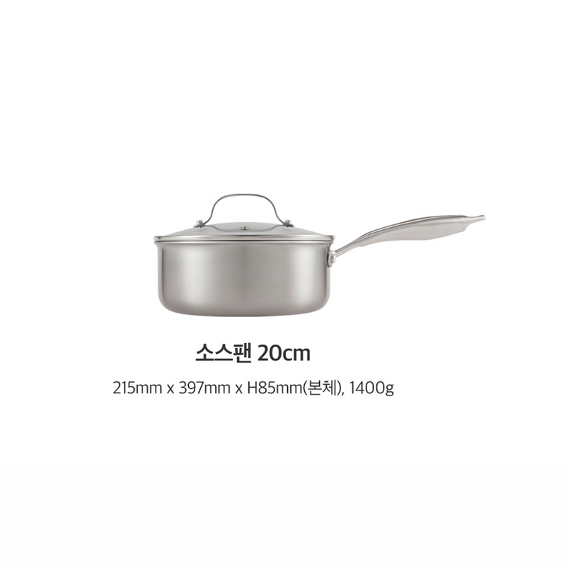 Happycall Stay 3-Ply Clad Induction Cookware Set - 6-Piece