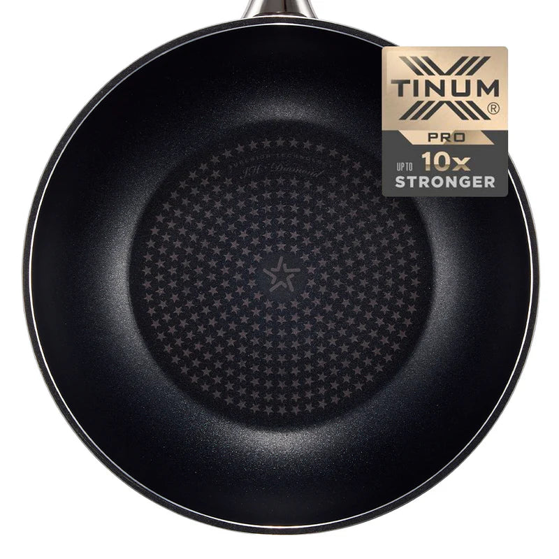Happycall Solid Diamond Nonstick Induction Wok - 30cm