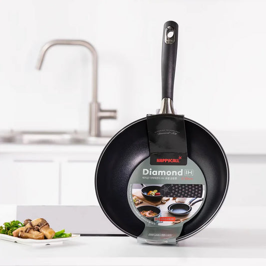 Happycall Solid Diamond Nonstick Induction Wok - 30cm